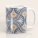 Art Deco Sunset and Leaves Coffee Mug Gallery Image 1