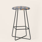 Art Deco Sunset and Leaves Stool Gallery Image 1