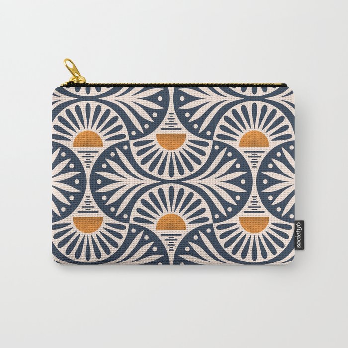 Art Deco Sunset and Leaves Carry All Pouch Gallery Image 1