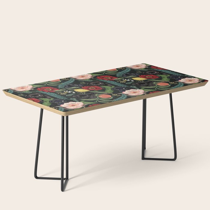 Botanical and Black Pugs Coffee Table Gallery Image 1