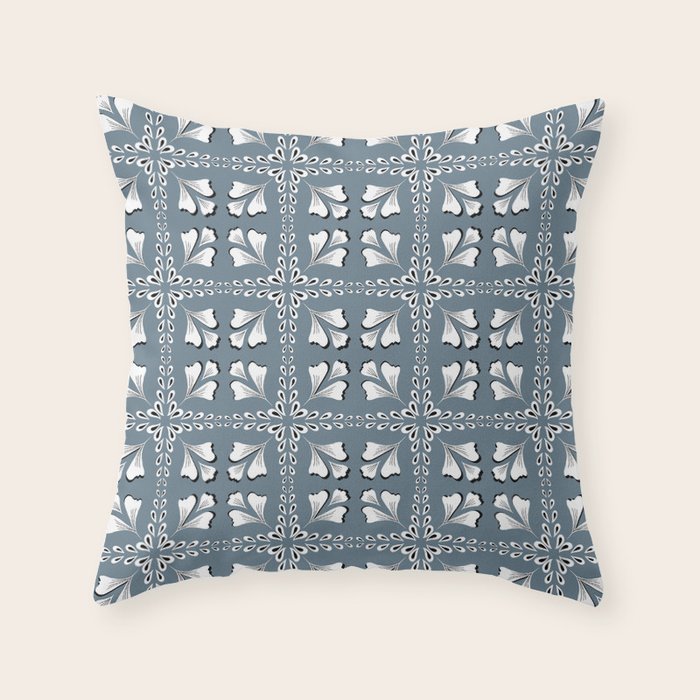 Leafy Meadow 1 Throw Pillow Gallery Image 1