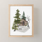 Cozy In Pines Mini Art Print Gallery Image 1
