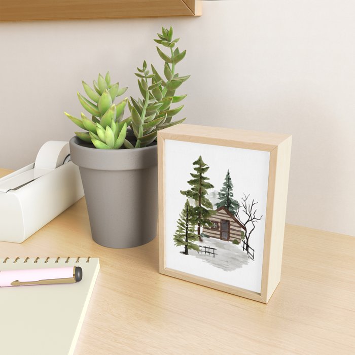 Cozy In Pines Mini Art Print Gallery Image 2