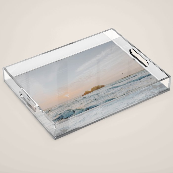 summer sunset vi / san francisco, california Acrylic Tray Gallery Image 1