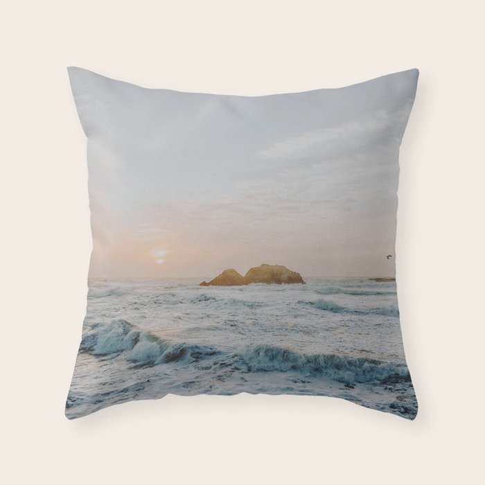 summer sunset vi / san francisco, california Throw Pillow Gallery Image 6