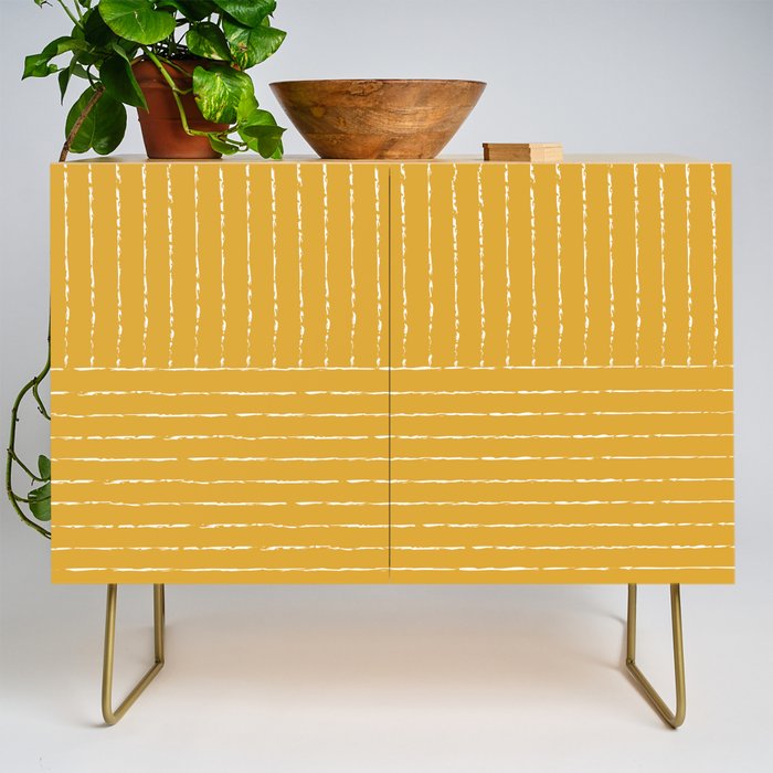 Lines (Mustard Yellow) Credenza Gallery Image 1