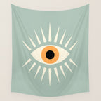 Yellow Eye Wall Tapestry Gallery Image 4