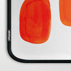 Mid Century Modern Colorful Minimal Pop Art Yellow Orange Ombre Rainbow Gradient Pebble Ovals Laptop Sleeve Gallery Image 3