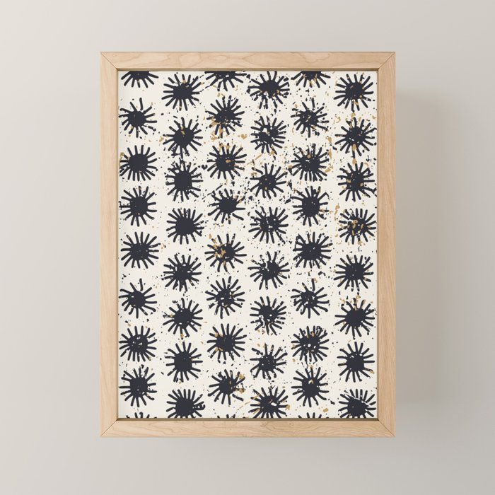 Happy nordic blue sun Mini Art Print Gallery Image 1