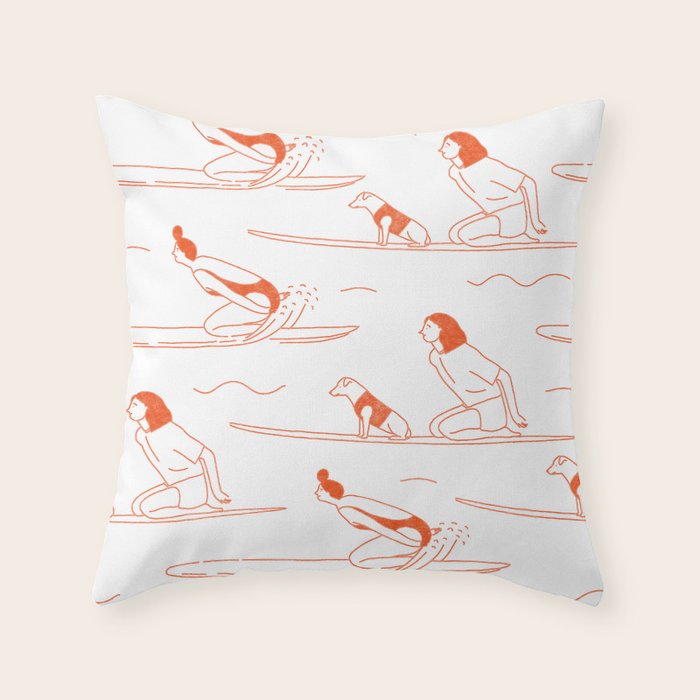 Paddle out Throw Pillow Gallery Image 6