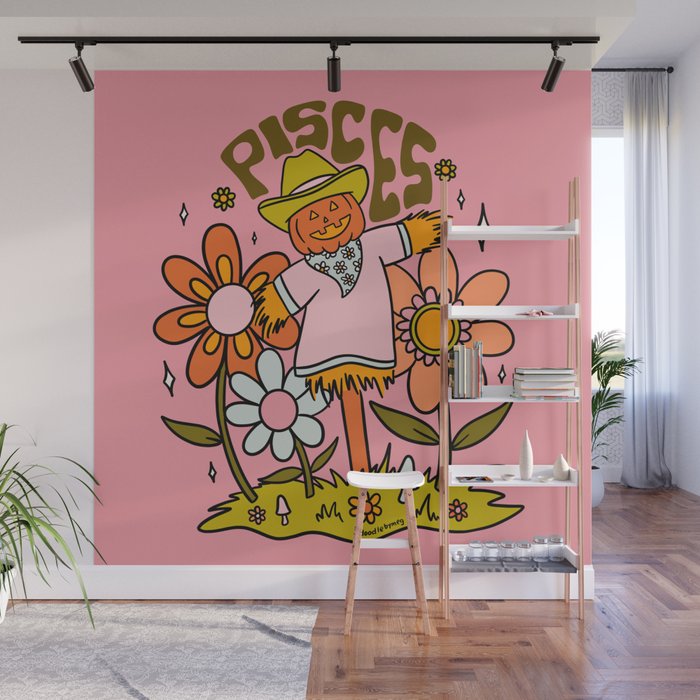 Pisces Scarecrow Wall Mural Gallery Image 1