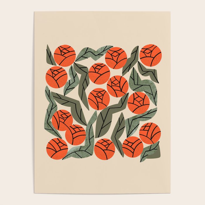 Hot Orange Blooms Poster Gallery Image 4