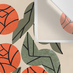 Hot Orange Blooms Wall Tapestry Gallery Image 3