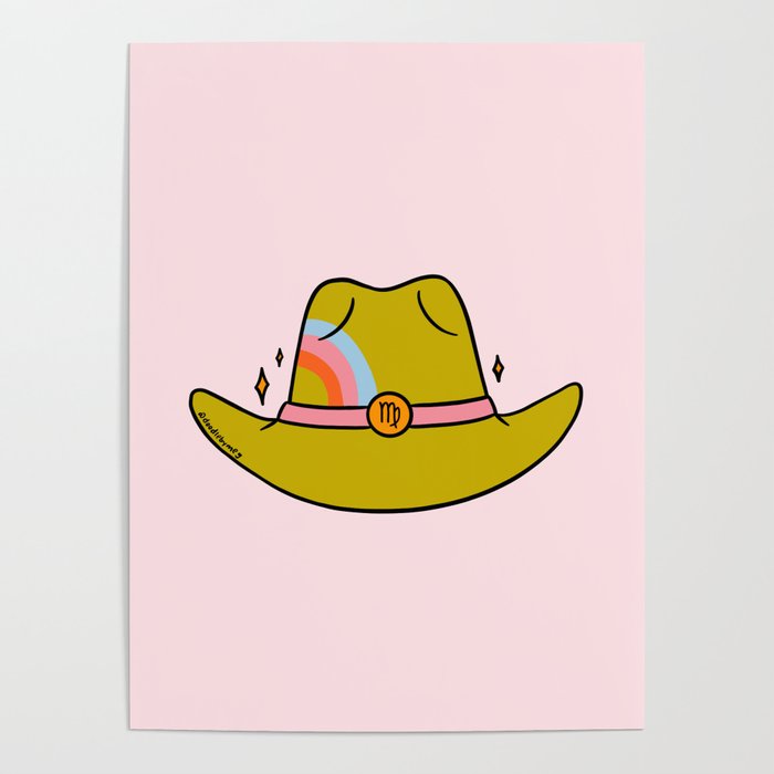 Virgo Cowboy Hat Poster Gallery Image 1