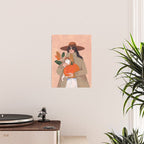 Woman in autumn in warm earth tones Poster Gallery Image 2