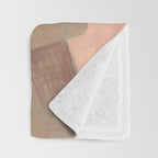 Woman in autumn in warm earth tones Throw Blanket Gallery Image 3