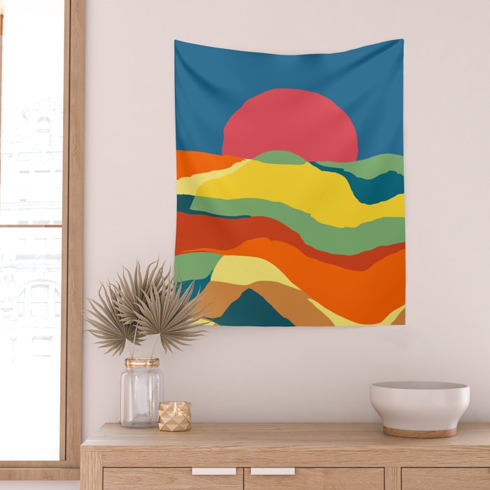 Moving earth Wall Tapestry Gallery Image 2