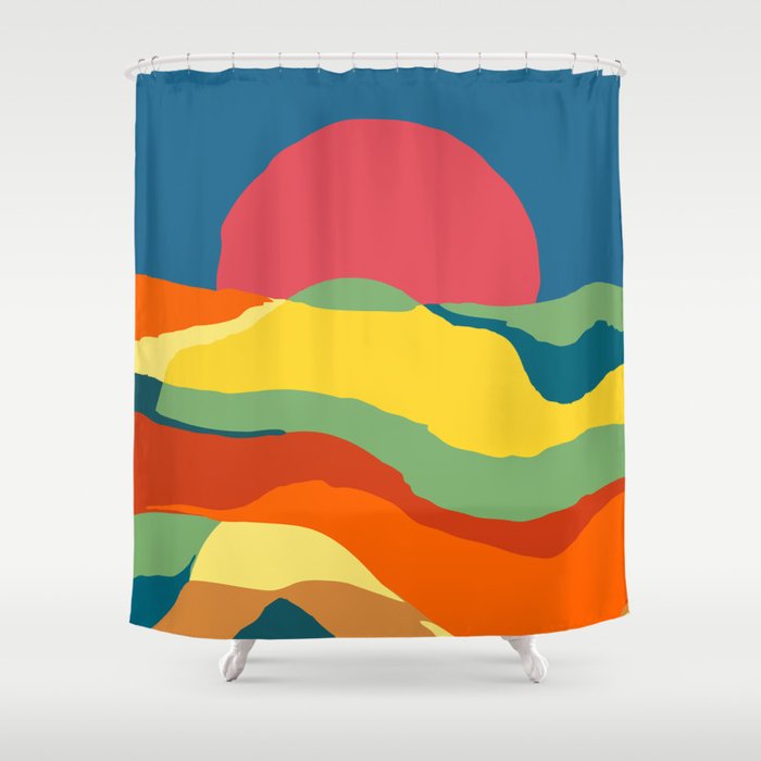 Moving earth Shower Curtain Gallery Image 1