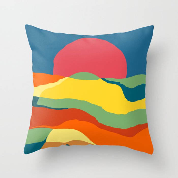 Moving earth Throw Pillow Gallery Image 6