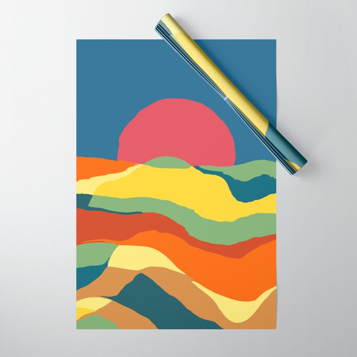 Moving earth Wrapping Paper Gallery Image 1