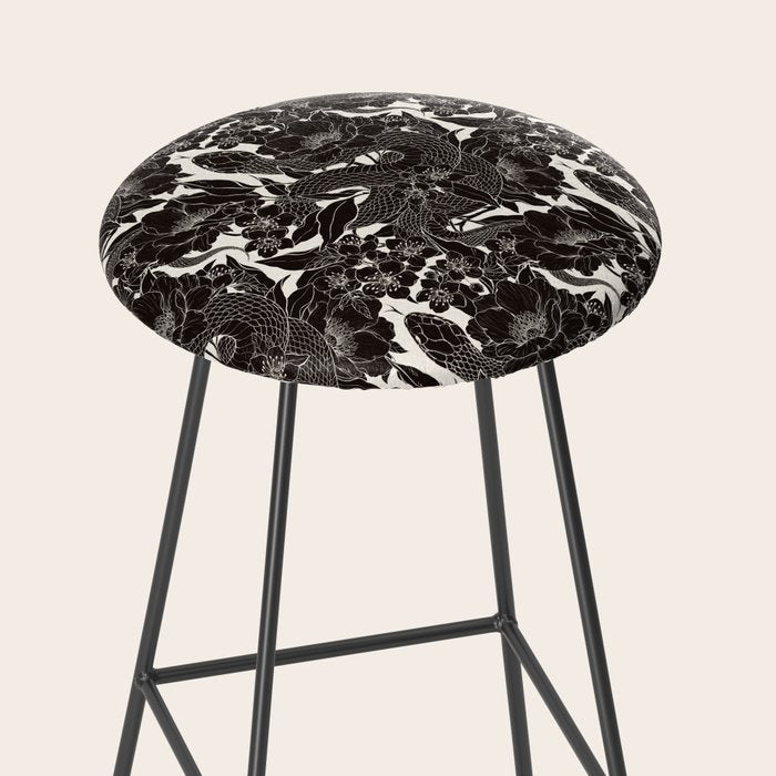 Enchanted Snake Block Print Stool Gallery Image 2