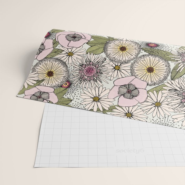 Australian garden chalk Wrapping Paper Gallery Image 2