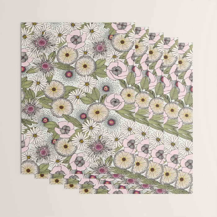 Australian garden chalk Wrapping Paper Gallery Image 3