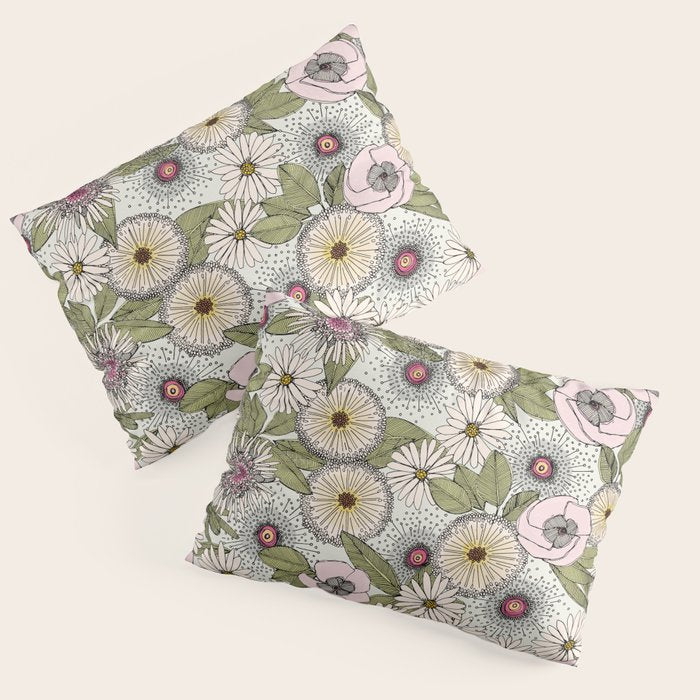 Australian garden chalk Pillow Sham Gallery Image 1