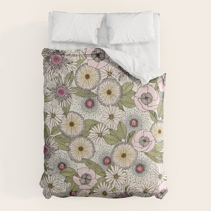 Australian garden chalk Comforter Gallery Image 6