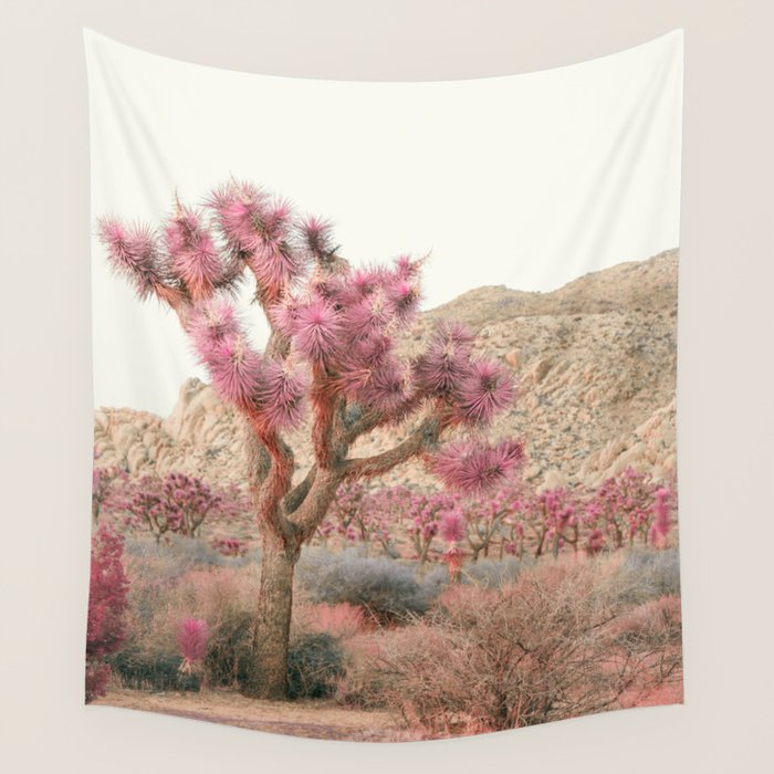 Surreal Desert #2 - Joshua Tree Nature Photography Wall Tapestry Gallery Image 4