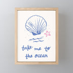 Take Me to the Ocean Mini Art Print Gallery Image 1