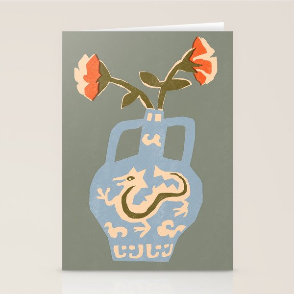 Antique Vase Stationery Card Gallery Image 2