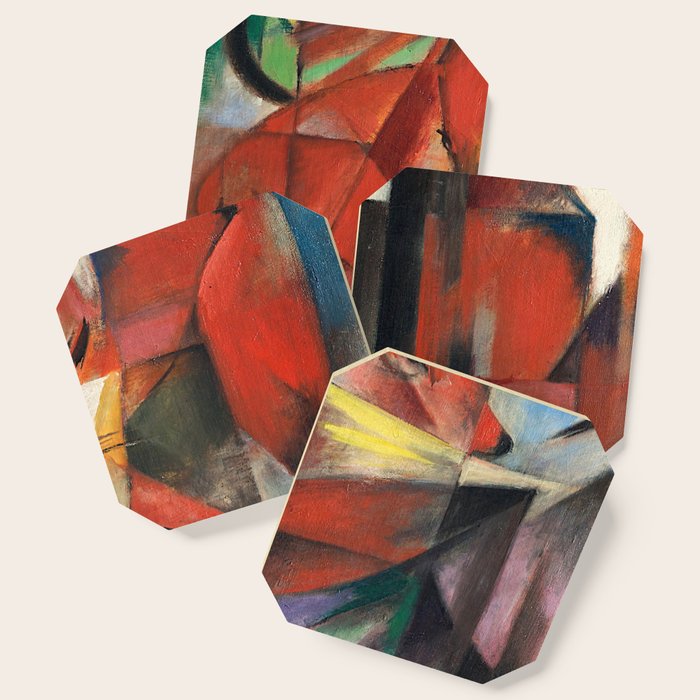 "The Foxes" by Franz Marc, 1913 Coaster Gallery Image 1