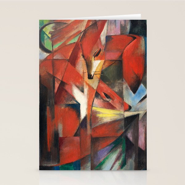 "The Foxes" by Franz Marc, 1913 Stationery Card Gallery Image 2