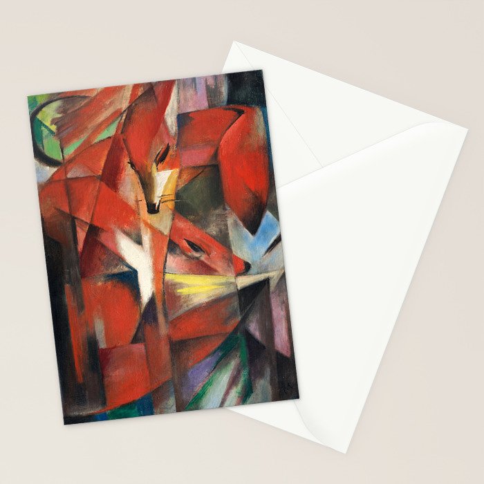 "The Foxes" by Franz Marc, 1913 Stationery Card Gallery Image 2