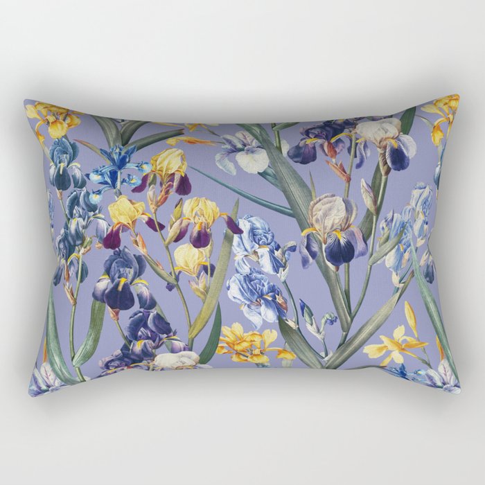 Iris Garden Rectangular Pillow Gallery Image 2