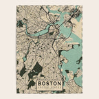 Boston City Map of the United States - Vintage Poster Gallery Image 4