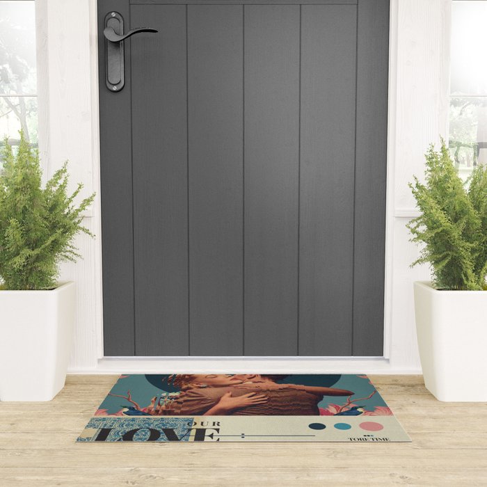 Our Love tore Time to Pieces Welcome Mat Gallery Image 3