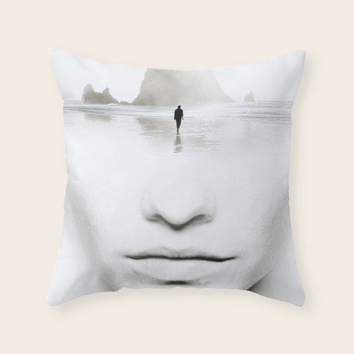 in thoughts Throw Pillow Gallery Image 1
