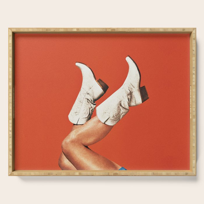 These Boots - Burnt Orange Serving Tray Gallery Image 1