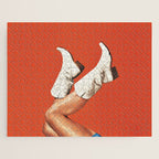 These Boots - Burnt Orange Jigsaw Puzzle Gallery Image 1
