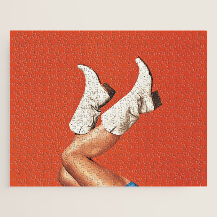 These Boots - Burnt Orange Jigsaw Puzzle Gallery Image 1