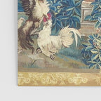 Antique French Verdure Chateau Fountain Tapestry Poster Gallery Image 3