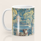 Antique French Verdure Chateau Fountain Tapestry Coffee Mug Gallery Image 3