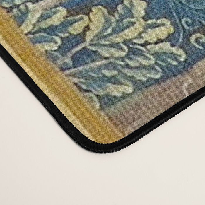 Antique French Verdure Chateau Fountain Tapestry Desk Mat Gallery Image 4