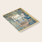 Antique French Verdure Chateau Fountain Tapestry Notebook Gallery Image 2
