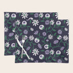 Dark Gothic Floral Garden Flowers and Eyes Creepy Halloween Placemat Gallery Image 1