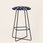 Dark Gothic Floral Garden Flowers and Eyes Creepy Halloween Stool Gallery Image 1
