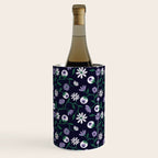 Dark Gothic Floral Garden Flowers and Eyes Creepy Halloween Wine Chiller Gallery Image 3