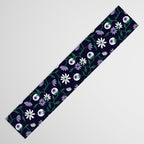 Dark Gothic Floral Garden Flowers and Eyes Creepy Halloween Table Runner Gallery Image 3